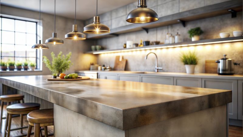 Concrete Counter Installation in Santa Rosa, CA