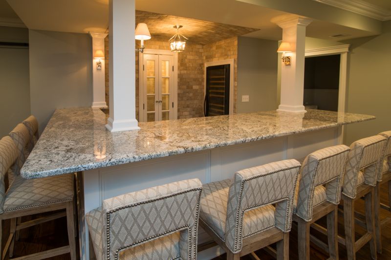 Luxury Home Bar with Granite Surface