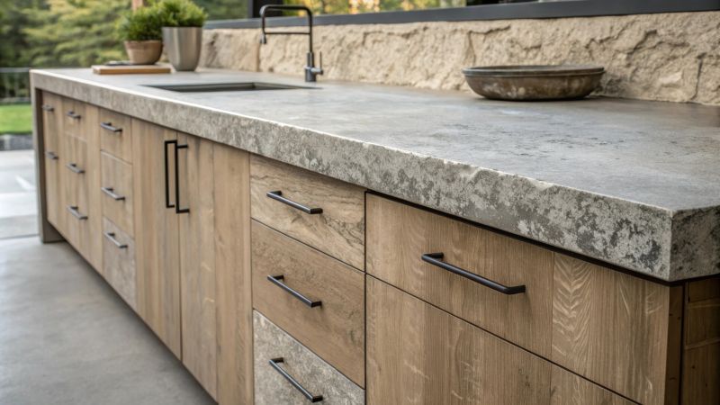 Cement Countertop Pouring in Sonoma County, CA